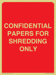 CONFIDENTIAL PAPERS FOR SHREDDING ONLY